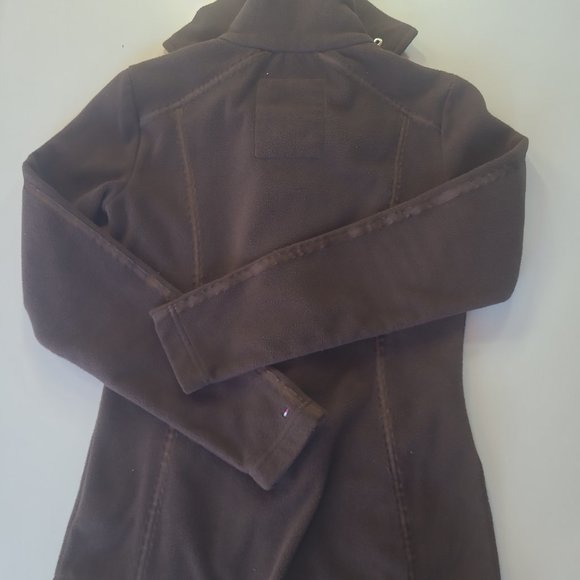 Vintage Tommy Hilfiger Zip Up Fleece Women's Jacket Brown - Size XS - Picture 2 of 3